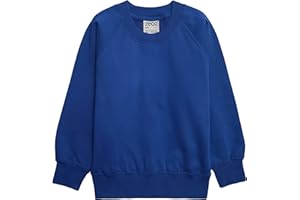 ZECO Boys Girls Unisex Crew Neck Sweatshirt School Uniform Kids Jumper (2-16 Years)