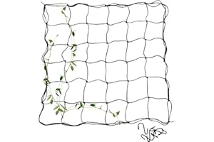 Delamiya Red de Tienda de Cultivo, Red de Scrog hidropónica de 100 * 100 cm, Red de Enrejado elástico con 4 Ganchos, Red de Enrejado elástico para Tienda de campaña de Cultivo hidropónico, Red de Enr