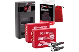 Baxxtar NP-W126s NP-W126 akumulatory - seria MaxProtect (2x 1140mAh) z aktywnym czujnikiem NTC i obudową ochronną V1 - ładowanie 1000mA PD-MaxPerformance USB-C (1619572)