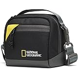 National Geographic Custodia per Fotocamere 360 Compatte, Action Camera, Piccoli Accessori, Passante Cintura Integrato, Cingh