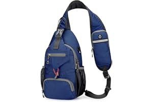 Waniki Torba na klatkę piersiową, męska, lekka torba na ramię, torba sportowa, wodoszczelna, nylonowa, crossbody, dla mężczyzn i kobiet, na wędrówki, do uprawiania sportu, jazdy na rowerze, biegania,