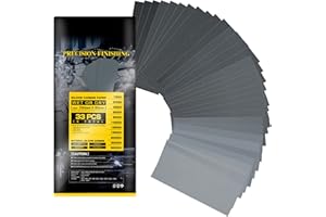 Nutmanel Carta Vetrata a Umido e a Secco Fogli di Carta Abrasiva Abrasiva Impermeabile Carburo di Silicio 180/240/320/600/800/1000/1200/1500/2000/3000/5000