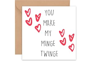 FELBRIDGE STUDIO Funny Valentines Day Card - Rude Cute Valentines Cards - For Him Her Boyfriend Girlfriend Husband Wife Men Woman Fiancé Fiancee - Lesbian Gay LGBT - Handmade Luxury Gift - 14cm