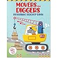 Movers and Diggers Reusable Sticker Book For Children
