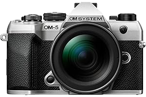 OM SYSTEM OM-5 Mark II Micro Four Thirds Systemkamera Inkl. M.Zuiko Digital ED 12-45 mm PRO Objektiv, 20 MP Live MOS-Sensor, 5-Achsen-Bildstabilisierung, IP53-Wetterschutz, Handheld HighRes Shot 50 MP