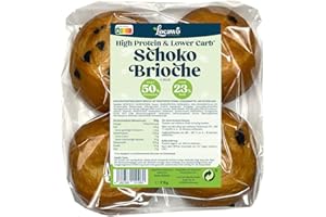 ‎LOCAWO Locawo High Protein & Low Carb Schoko Brioche | Schokobrötchen | Eiweißbrötchen | Voller Weizengeschmack | ideal für eine eiweißreiche, kalorien- und zuckerreduzierte Ernährung