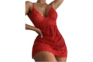Zilosconcy Damen Unterwäsche Lingerie Sexy Reizwäsche Spitze Bodysuit Sexy Dessous Damen Für Sex Damen Sexy Nachtwäsche Nachtwäsche Sexy Damen Push Up BH + Panty Verführerische Reizvoll Babydoll