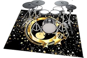 JaevKwzy Tapis de Batterie Acoustique Insonorisant | Tapis pour Batterie et Percussions | Tapis de Tambour | Tapis pour Batterie Electronique | Anti Bruit Tapis de Batterie 180 x 160 cm