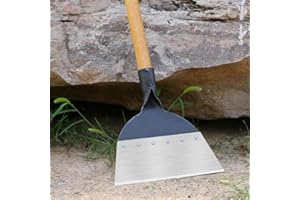 AOBLOK 2024New Multifunctional Garden Shovel, Outdoor Garden Cleaning Shovel, Multi Functional Garden Shovel Patio Weed Remover Tool, Stainless Steel Cleaning Shovel for Weeds and Moss (20CM)