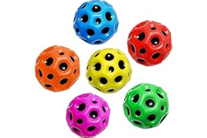 FROVI Astro Jump Ball,Astro Jump Ball Moon Ball Hohe Springender Gummiball Sprünge Gummiball Space Ball EIN Knallendes Geräusch Machen Mini Bouncing Ball Toy for Kids Party Gift,Weihnachten Gift (6 Stück)