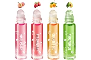 BEKOEEN 4PCS Huile a Levre Lip Gloss, Aromatisés aux Fruits Gloss Repulpant Levres, Hydratant Lip Oil Gloss Transparent, Pour Lèvres Sèches et Gercées