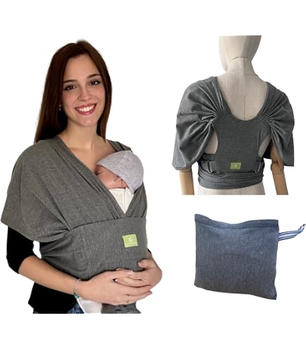 Écharpe De Portage Jané Cocoon - De La Naissance à 18 Kg, Ultra Confort, Idéale Méthode Kangourou Pour Bébés Prématurés