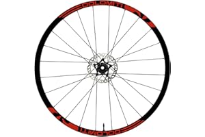 DualColorStampe Adesivi Cerchi Bici 26'' - 27,5'' - 28-29'' Pollici Ruota Bici MTB Bike Stickers Cerchi MTB B0059 (28-29'' Pollici, Rosso 31)