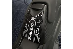 Resin Bike Adesivi Scooter Compatibile con Yamaha Tmax 2008 2016. Protezione Sportello Serbatoio da Urti e Graffi. Adesivo 3D Resinato per Maxiscooter - Nero e Bianco