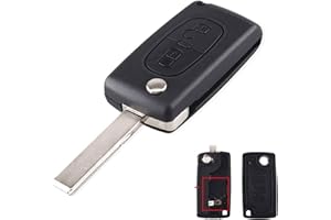 ENERGY 01 Carcasa Llave Compatible con Citroen C2 C3 C4 C5 C6 C8 Xsara Picasso Berlingo – Compatible con Peugeot 207 307 308 407 408 3008 Partner 807 1007 – Fiat ULYSSE 2 Botones – Peugeot Citroen, HU83 CE0536