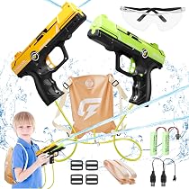 Vidéos sur Quel est Pistolet à eau électrique large en plastique pour enfants, jouet d'été en plein air pour la plage