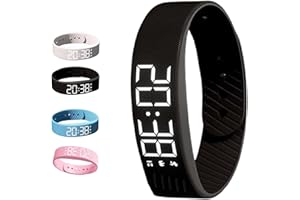 GENERIC Alarms Clock Watch, Alarm Bracelet, 2025 Silent Vibration Wake Up Wristband for Deep Sleepers, Snooze‑Free Smart Alarm for Men & Women (Black)