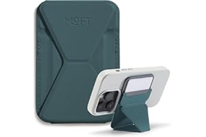 MOFT Porte Carte Magsafe pour iPhone 17/16/15/14/13/12, Magsafe Wallet en MOVAS Cuir Végan, Magnétisme Utra-Puissant, Support Téléphone Portable à 3 Modes, 2 Supports de Cartes (Jungle)