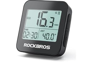 ROCKBROS GPS cykeldator trådlös hastighetsmätare, 2-tums LCD FSTN bakgrundsbelyst skärm, batteri till 55H IPX6 vattentät mult