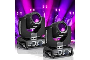 OSUSUENT 2PCS 230W 7R Beam Teste Mobili 17 Gobos 14 Colori Moving Head 24 prismi RGBW Luci Palco per Concerti, Palcoscenici, Club, Feste