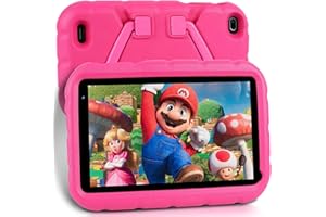 Oangcc Tablette pour Enfants 7 Pouces Android 11 Tablette avec WiFi 6, Quad Core, 32 Go ROM (TF 128 Go), Éducation des Enfants Jeux, Contrôle Parental, Double Caméra, avec Étui pour Tablette -Rose