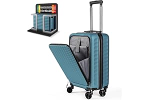 ARTREE Maleta de Cabina 52x35x20cm,ABS Material Trolley Rígida Expandible, con Ruedas giratorias Desmontables,Cerradura combinación,Ideal como Equipaje de Mano para Iberia, Vueling o Easyjet