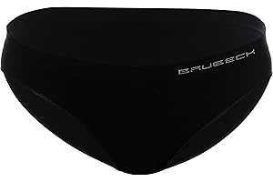 BRUBECK Damskie majtki bikini | 80% bawełna | bielizna funkcyjna | oddychająca | zapobiegająca powstawaniu nieprzyjemnych zapachów | bezszwowe | stabilne wymiarowo | bez kłaczków | majtki sportowe | bielizna funkcyjna | szybkoschnąca | BI10020A