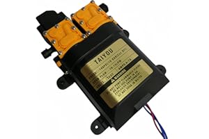 COGGUEE DC 12V Diaphragm Water Pump 3.2GPM (12 LPM) 145PSI Fresh Water Pump Self Priming Sprayer Pump High Pressure Smart Dual core Pump