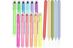 COZCLAM 17 Bible Highlighters Stationery Set, 12 Highlighters Pens and 5 Fineliner Pens, No-Bleed Bible Highlighters Pens Cute Stationary for journal, office, school supplies