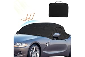 JUDANNA Half Car Cover Replacement for BMW Z4 2003-2008, 600D Waterproof Anti UV Windproof Dustproof Snowproof Car Top Cover for Winter Outdoor Sun Rain