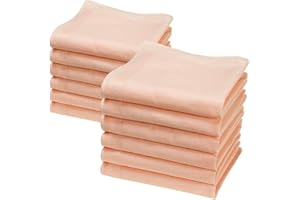 MERRYSQUARE 12 Pequeños pañuelos de color sólido - Modelo Lilliput - 23 centimetros