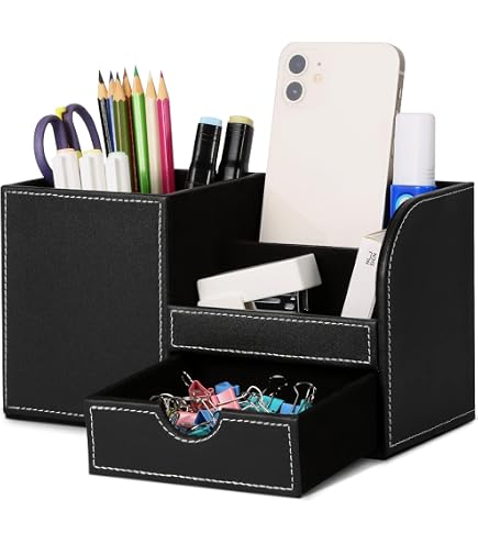 Boîte De Rangement Téléphones 30 Compartiments En Bois - Clip Facile - Noir