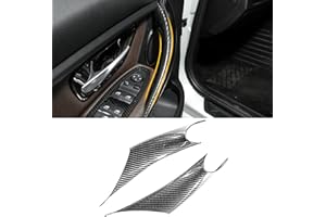 TTCR-II 2PCS Door Handle Covers Compatible with BMW 3/4 Series F30/F31/F34/F80 320i,328i,330i,335i & F32/F33/F36 428i,435i,Driver Side and Front Row Passenger Door Pull Handle Covers (Carbon Fiber)