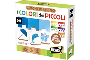 Headu - I Colori Dei Piccoli - Colori e Gradazioni per i Piccoli | Gioco Educativo Bambini 2 3 4 Anni, Gli Unici Giochi in Legno Made in Italy, Attività Divertenti che Stimolano l'apprendimento
