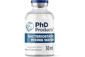 PhD Products Diluyente Bacteriostático - 30 ml - Solución reconstitucional ultra limpia - Laboratorio UE