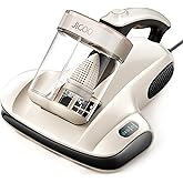 JIGOO S100 Aspirateur Matelas Anti Acariens avec Lumière UV, Punaise de Lit Élimine 99% des allergènes, capteur d'acariens, A