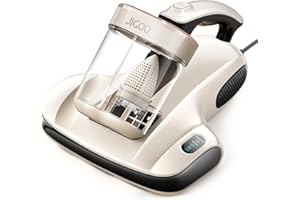 ‎JIGOO JIGOO S100 Milbensauger mit UV-Licht & 55°C Heißluft: 99,9% gegen Milben & Allergene (1,3kg) - Für Matratze, Sofa, Bett, Teppich & Tierhaare