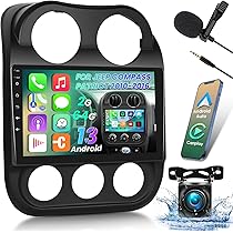 10.1" Android Car Radio For Jeep Compass/Patriot 2010-2016 - 2GB+64GB With CarPlay & Android Auto