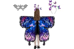 LYL. Ling Butterfly Wings for Girls, Butterfly Fairy Wings Kids, Halloween Costumes for Kids, Butterfly Costume for Girls