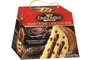 SYNC'T Christmas Cake - Panettone Gift Box | Traditional Italian Chocolate Christmas Cake | Indulgent Chocolate Chip & Cream Panettone | Granducale Traditional Recipe | Suitable For Vegetarians | 750 g