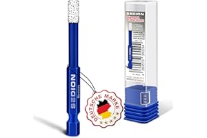 SEDION ® Fliesenbohrer 6mm Sechskant E 6.3 - Bohrer zum Bohren von harte Fliesen - Diamantbohrer 6 mm - Sedion Premium Qualität hochwertige Diamanten - kompatibel mit Bosch Makita u.v.m. Bohrmaschinen