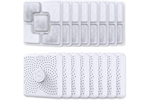 SAMANIJA Paquete de 8 desecantes de alimentos para mascotas con estuche para contenedores de almacenamiento de alimentos para mascotas, dispensador automático de alimentos por gravedad para mantener