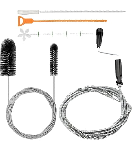 Yamitora Lot De 12 Brosses De Nettoyage Extra Longues En Acier Inoxydable - Brosse Flexible Pour Tuyau à Paille, Tuyau, Bouteilles, Drain De Réfrigérateur