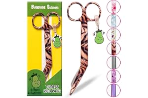 La Repera de Enfermera® Tijeras Pico de Pato Punta Roma: Tijeras de Enfermería Premium | Punta Redonda Profesional | Ideal para Regalos de Enfermería y Accesorios de Enfermeria TCAE (JUNGLE SCOUT)