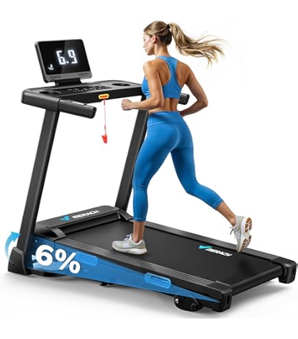 Tapis Roulant Elettrico Pieghevole Con Inclinazione 7% - 12km/h, App, Telecomando, LED - Foto 7