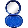 Dentosmile Aligner Case with Mirror - Compatible with Invisalign, Smile Direct, and Other Aligners, Retainers, and Mouth Guards in Sparkle Blue Color (1)