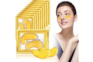 URAQT Under Eye Treatment Masks, 10 Pairs Natural Under Eye Gel Patches Collagen Eye Masks, Hydrating Under Eye Gel Pads for Under Eye Wrinkles, Remove Eye Bags, Dark Circles, Skincare