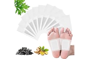 SENLINLIN 50 Stück Detox Fußpflaster Entgiftung, Natürliche Entgiftungspflaster Füße mit Bambus & Ingwer, Deep Cleansing Foot Pads für Stressabbau, besseren Schlaf & Körperreinigung