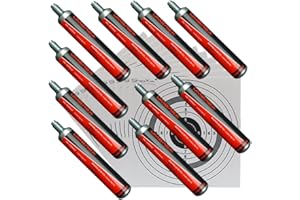 Unbekannt 10 Co2 Kapseln 88g von Umarex für Gotcha,Softair, Paintball, Co2 Gewehr + 10 ShoXx.® Shoot-Club Zielscheiben 14x14 cm mit zusätzlichen grauen Ring und 250 g/m²