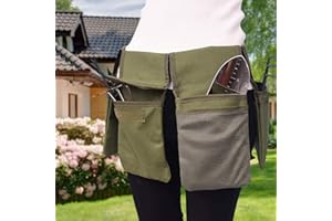 COCO PARK Sac de ceinture pour outils de jardinage – Poche à suspendre avec 4 poches, imperméable